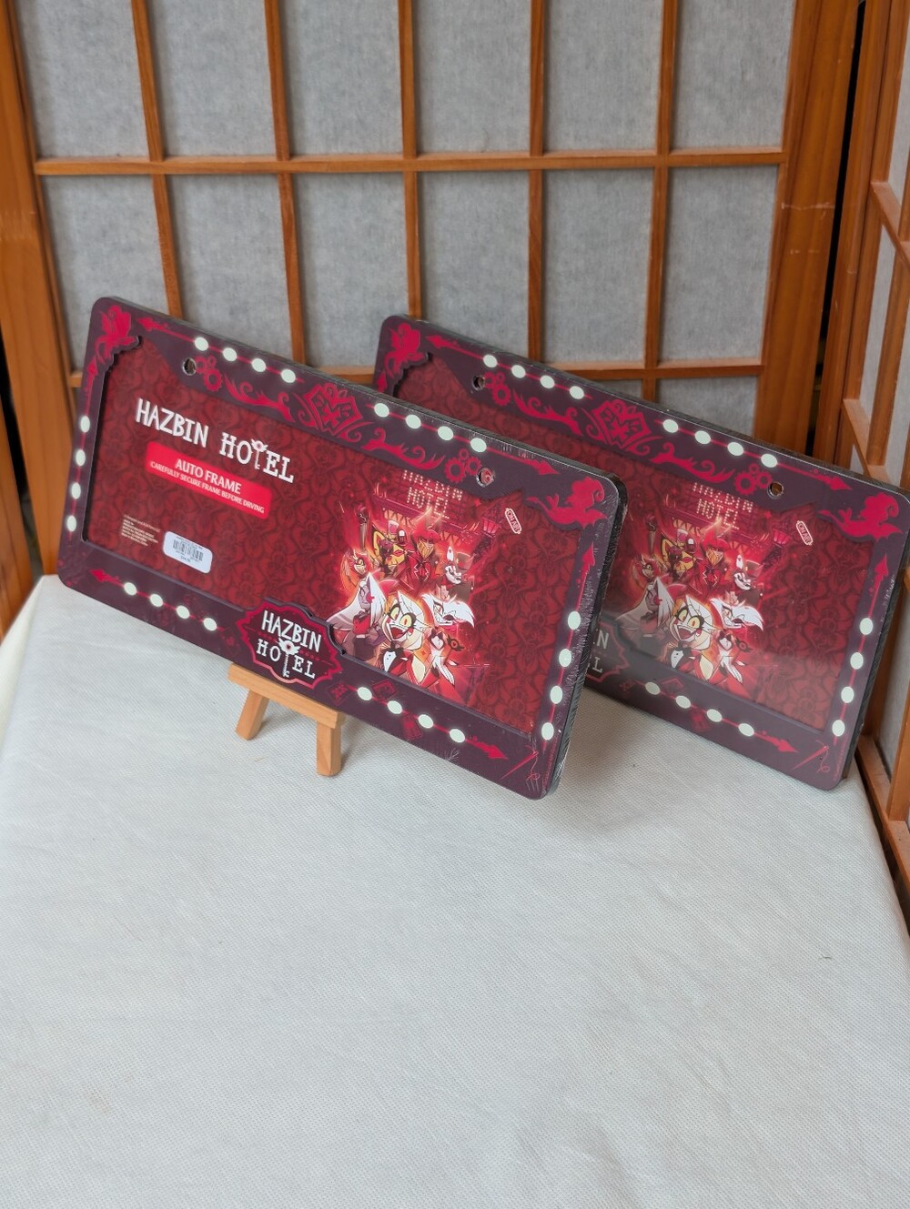 Hazbin Hotel Icons 2 x License Plate Frame - Hot Topic Exclusive Hellaverse Set